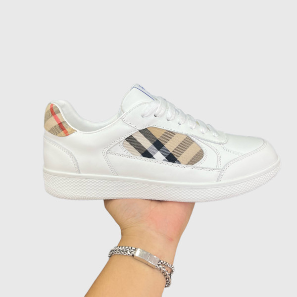 Burberry, Check, Men's Sneaker, White