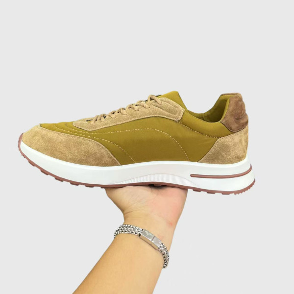 Loro Piana, Weekend Walk, Men's Sneaker, Mustard