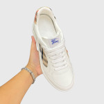 Burberry, Check, Women's Sneaker, White