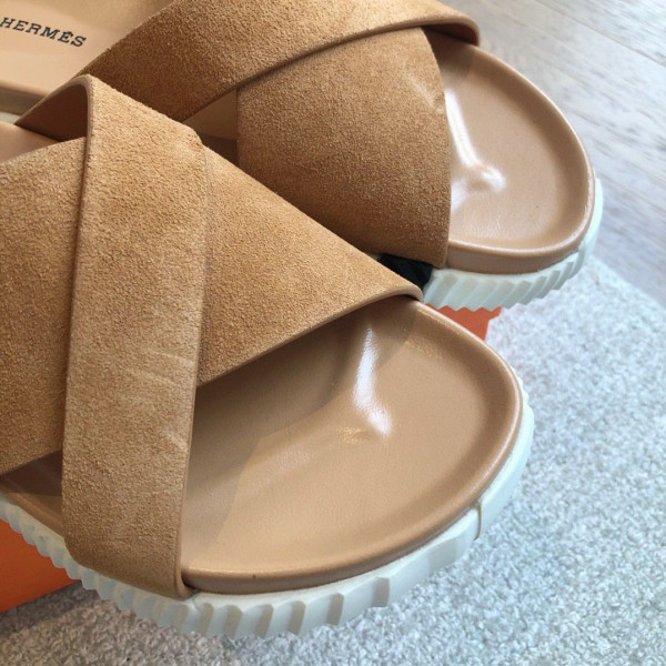Hermes, Infra, Men's Slipper, Camel