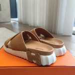 Hermes, Infra, Men's Slipper, Camel