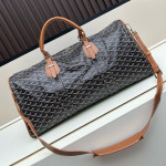 Goyard, Boston50, Men's Bag, Brown