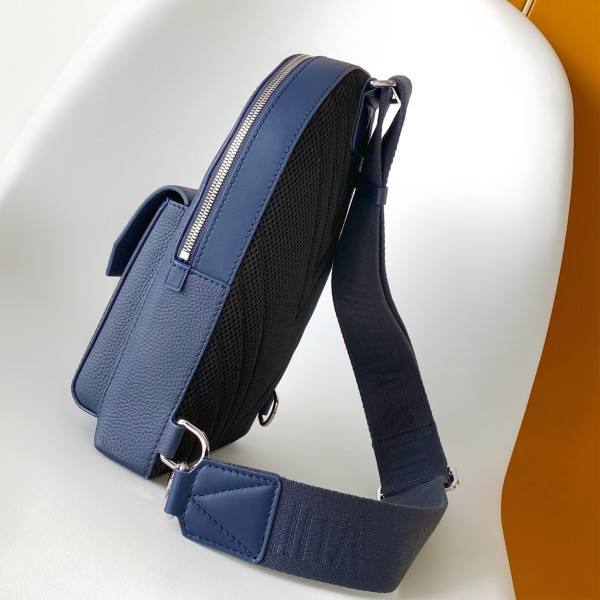 Louis Vuitton, Pilot Sling, Men's Bag, Blue