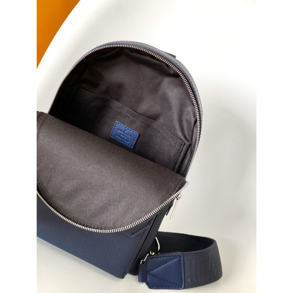 Louis Vuitton, Pilot Sling, Men's Bag, Blue