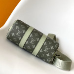 Louis Vuitton, Keepall Bandouliere, Women's Bag, Green