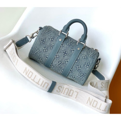 Louis Vuitton, Keepall Bandouliere, Men's Bag, Blue