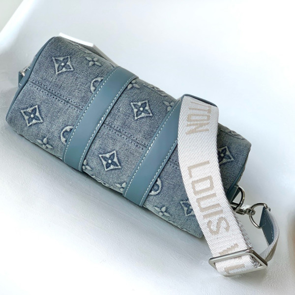 Louis Vuitton, Keepall Bandouliere, Men's Bag, Blue