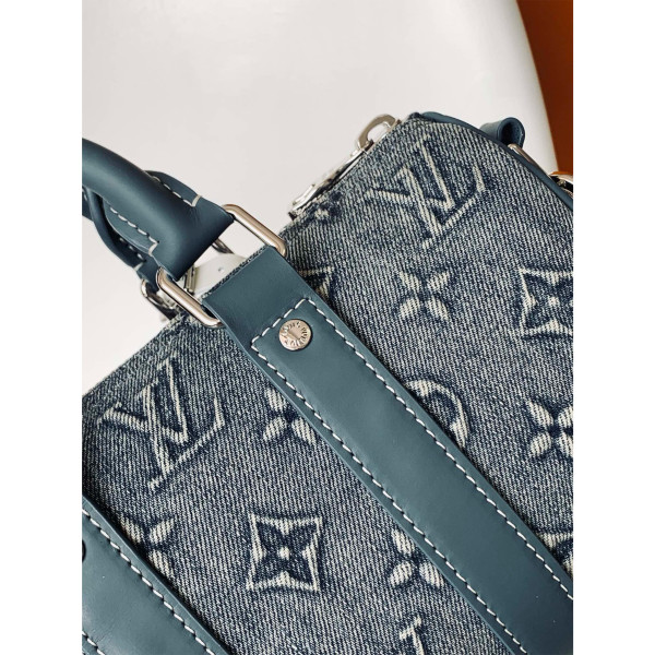 Louis Vuitton, Keepall Bandouliere, Men's Bag, Blue