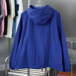 Burberry, Nylon Hooded, Men's Jacket, Blue