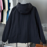 Burberry, Nylon Hooded, Men's Jacket, Black