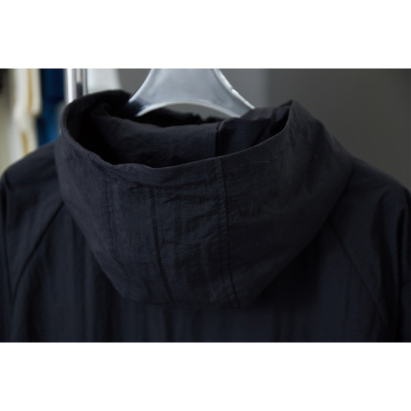 Burberry, Nylon Hooded, Men's Jacket, Black