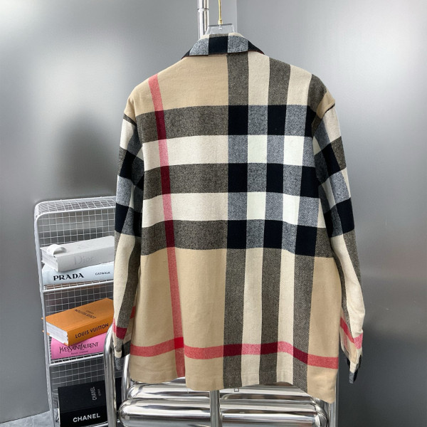 Burberry, Check Cotton, Men's Jacket, Camel