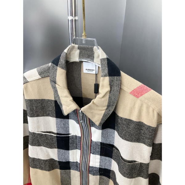 Burberry, Check Cotton, Men's Jacket, Camel