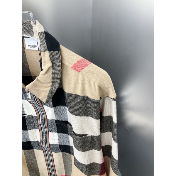 Burberry, Check Cotton, Men's Jacket, Camel