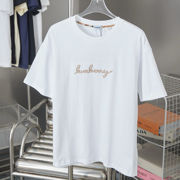 Burberry, Men's T-Shirt, White