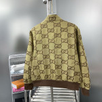 Gucci, GG Canvas Bomber, Men's Jacket, Brown