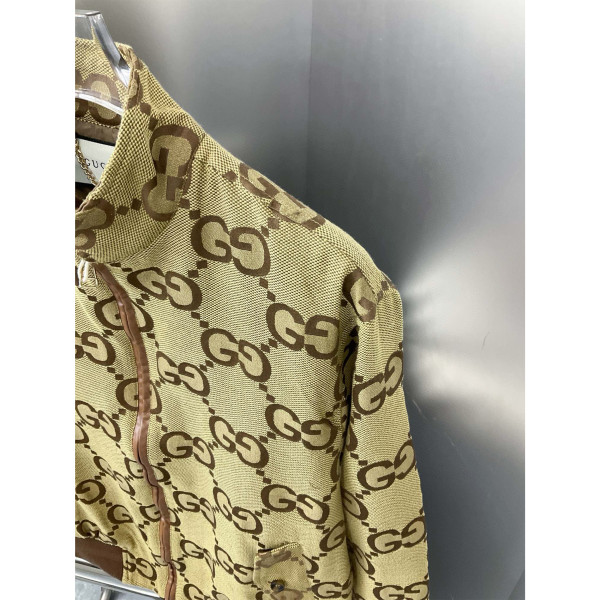 Gucci, GG Canvas Bomber, Men's Jacket, Brown