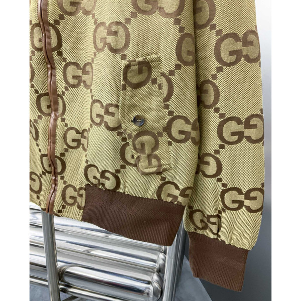 Gucci, GG Canvas Bomber, Men's Jacket, Brown