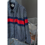 Gucci, GG Cotton Poplin, Men's Jacket, Blue