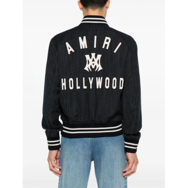 Amiri, Hollywood Bomber, Men's Jacket, Black
