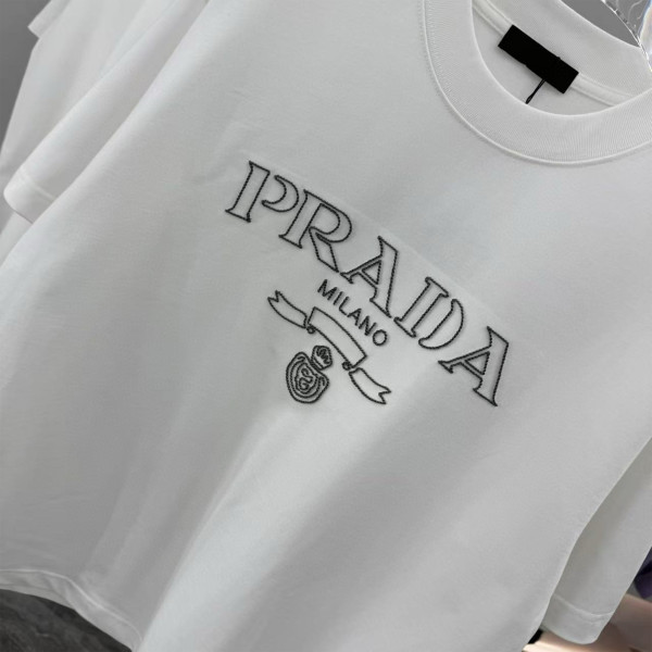 Prada, Men's T-Shirt, White
