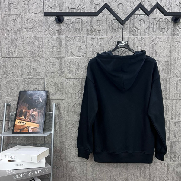 Fendi, Men's Hoodie, Black