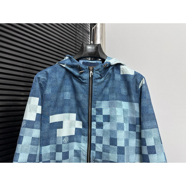 Louis Vuitton, Mosaic Effect, Men's Jacket, Blue
