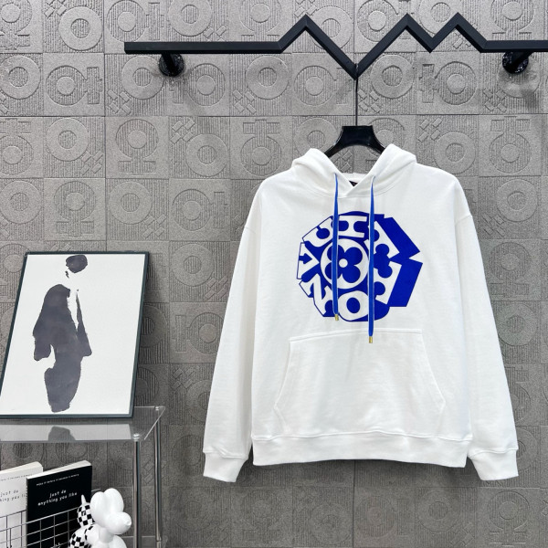 Louis Vuitton, Men's Hoodie, White
