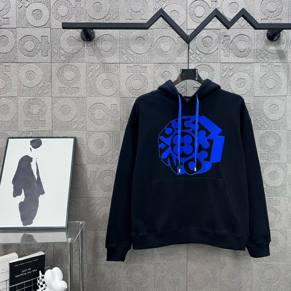 Louis Vuitton, Men's Hoodie, Black