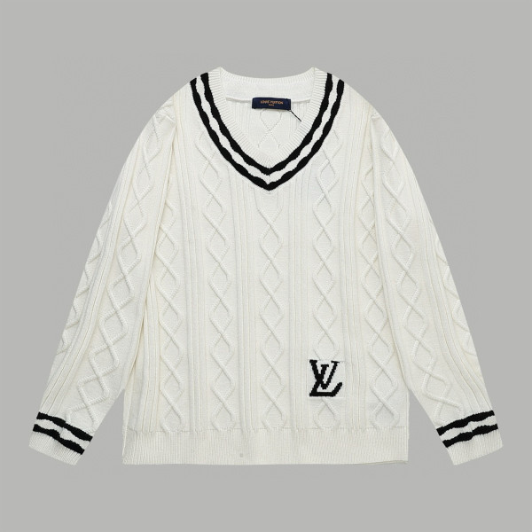 Louis Vuitton, Men's Pullover, White