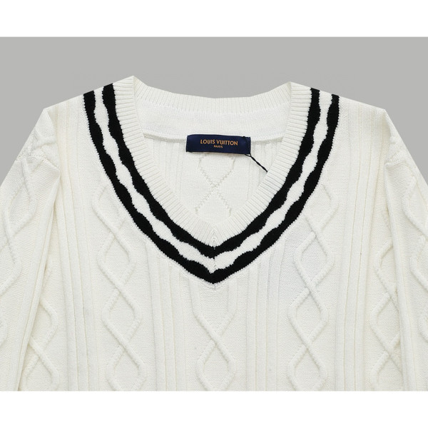 Louis Vuitton, Men's Pullover, White