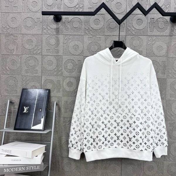 Louis Vuitton, Men's Hoodie, White