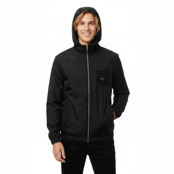 Prada, Re-Nylon, Men's Jacket, Black