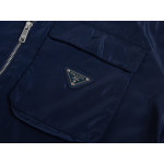 Prada, Re-Nylon, Men's Jacket, Navy Prada, Re-Nylon, Men's Jacket, Navy