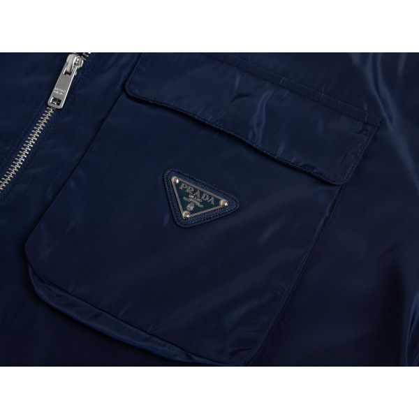 Prada, Re-Nylon, Men's Jacket, Navy Prada, Re-Nylon, Men's Jacket, Navy