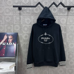 Prada, Men's Hoodie, Black