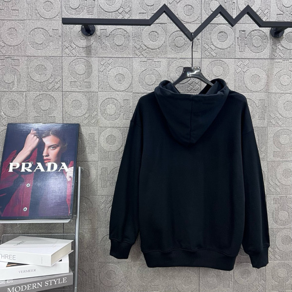 Prada, Men's Hoodie, Black