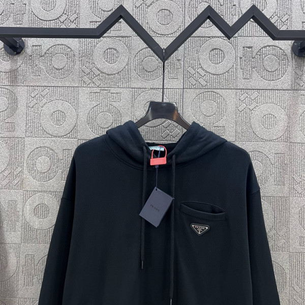 Prada, Men's Hoodie, Black