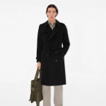 Burberry, Long Kensington Heritage, Heren Trench Jas, Zwart