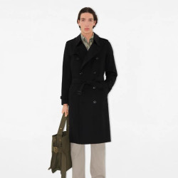 Burberry, Long Kensington Heritage, Men's Trench Coat, Black