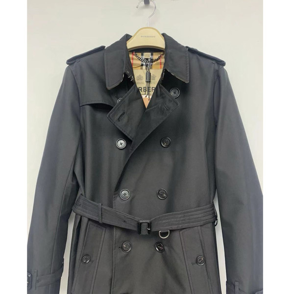 Burberry, Long Kensington Heritage, Heren Trench Jas, Zwart