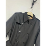 Burberry, Long Kensington Heritage, Heren Trench Jas, Zwart