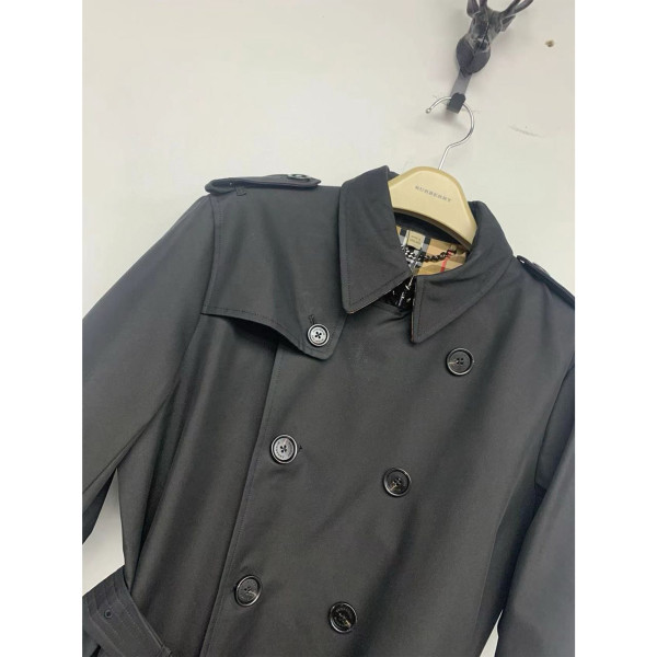 Burberry, Long Kensington Heritage, Heren Trench Jas, Zwart