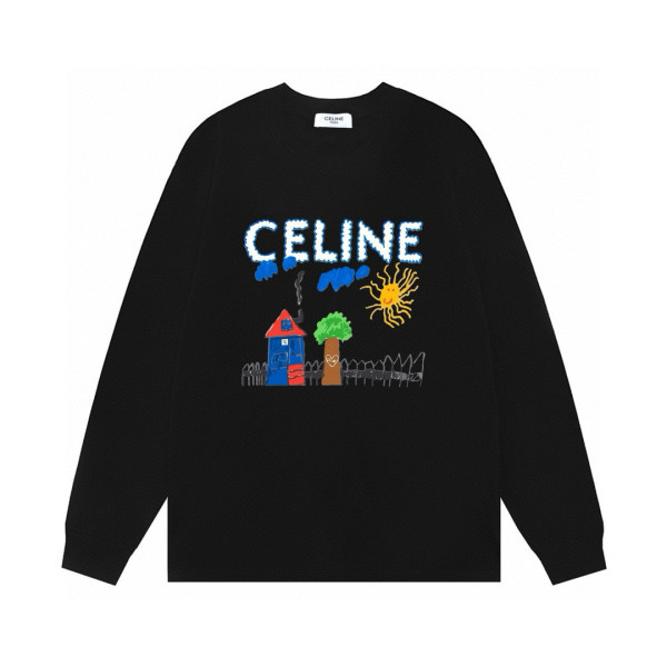 Celine, Women's Pullover, Black
