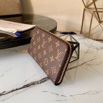 Louis Vuitton, Monogram Zippy, Unisex Wallet, Brown