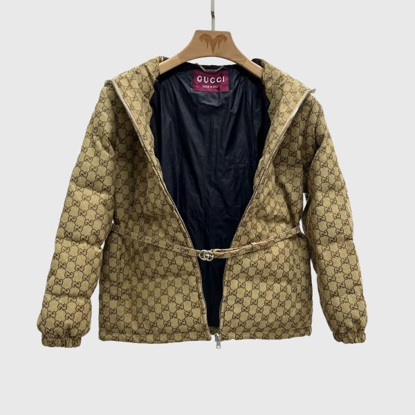 Gucci, GG, Dames Jas, Bruin