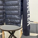 Moncler, Padded Wool, Men's Jacket, Blue