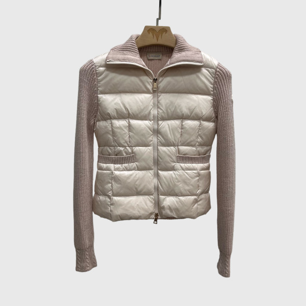 Moncler, Hooded Wool, Women's Jacket, Beige