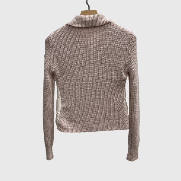 Moncler, Hooded Wool, Women's Jacket, Beige
