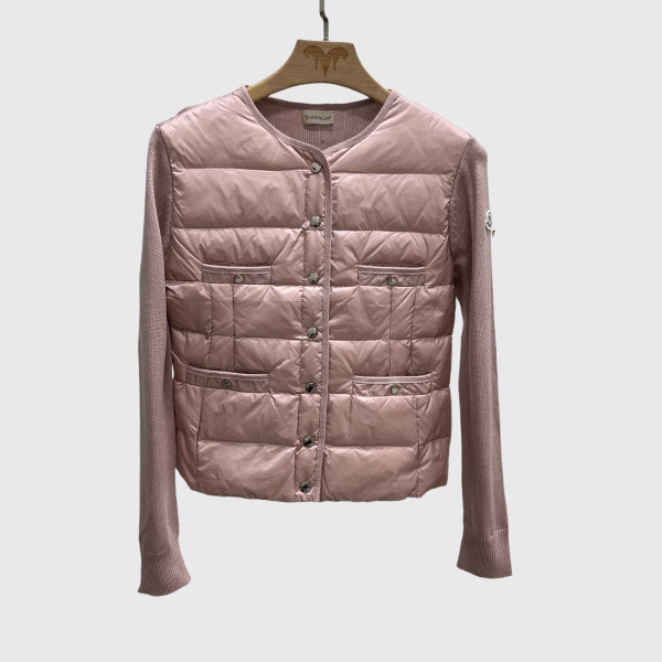 Moncler, Hooded Wool, Women's Jacket, Pink